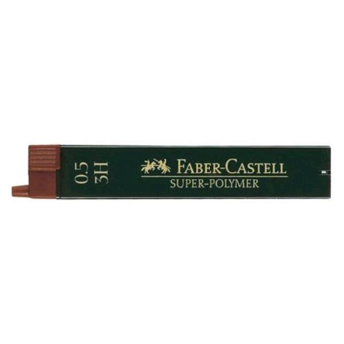 FABER CASTELL SUPERPOLYMER ASTUCCIO 12 MINE 3H 0.5 mm